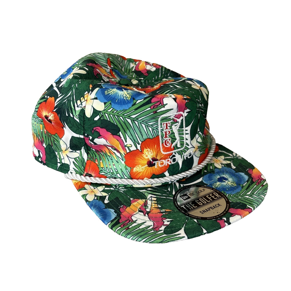 New Era TPC Toronto The Golfer Rope Hat Snapback Adult Cap Tropical Floral